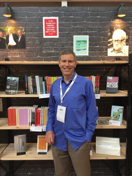 David Sandberg of Porter Square Books at the Turin International Book Fair.