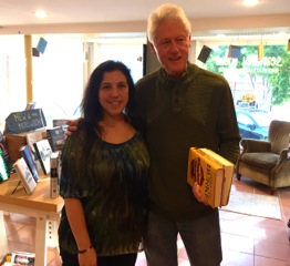 Laura Schaefer and Bill Clinton