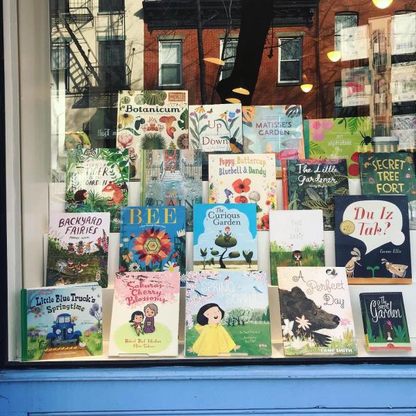 Stories Bookshop spring display