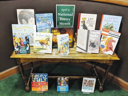 Tattered Cover Book Store Poetry Month Display