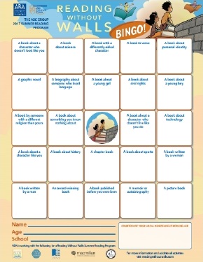 Reading Without Walls bingo card