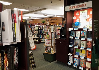 An image of the Indie Next List Display at Vroman's.