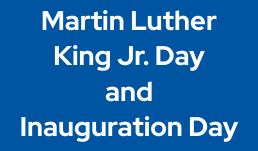 Martin Luther King Jr. Day and Inauguration Day