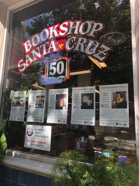 Bookshop Santa Cruz AWE window