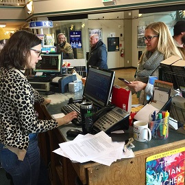 A busy Small Business Saturday at Auntie's Bookstore in Spokane.