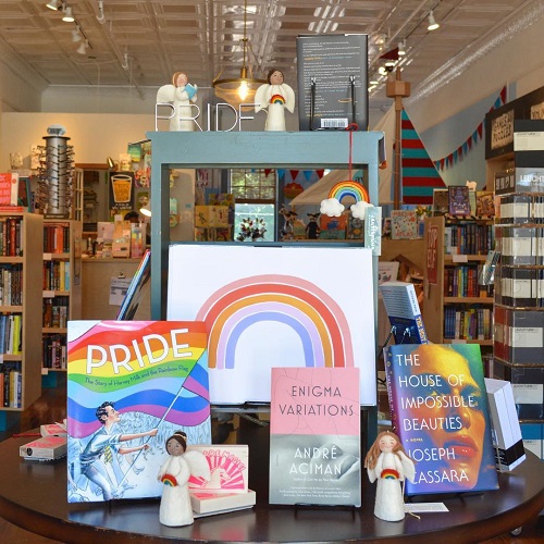 Avid Bookshop's Pride display