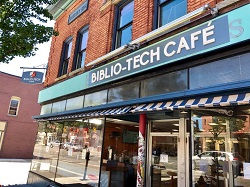 Biblio-Tech Cafe storefront