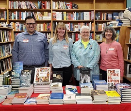 Volunteer booksellers at Broadway Books in Oregon. 