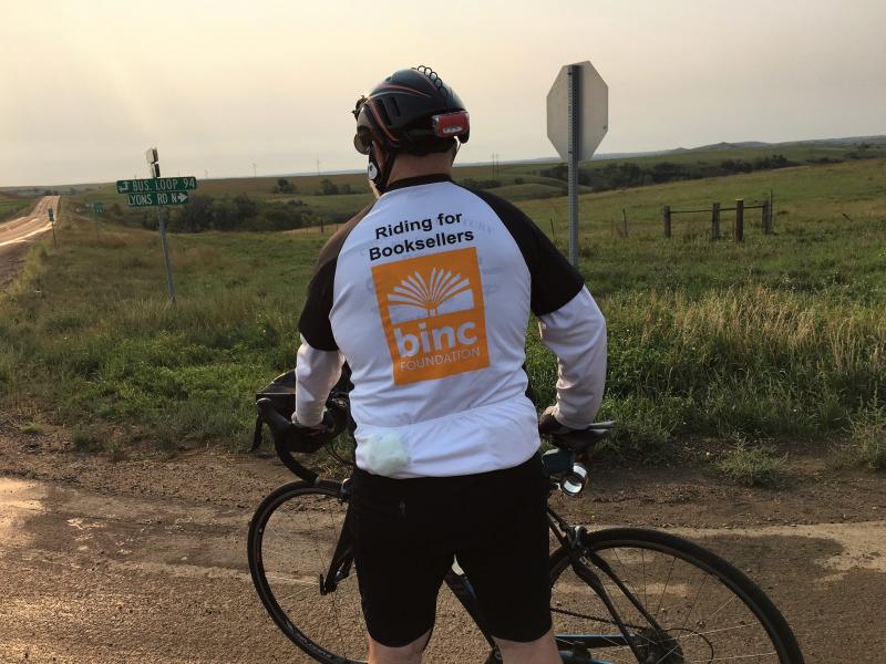 Chuck Robinson on Day One of his 2,000 mile journey that began in North Dakota on September 1. 
