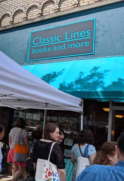 Classic Lines bookstore storefront