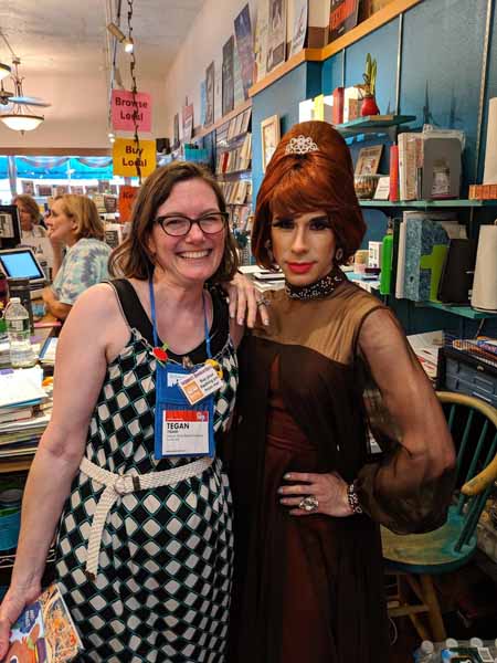 Tegan Tigani with Drag Queen Story Hour's Ona Louise