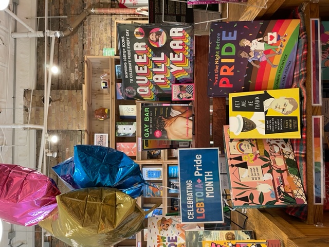 Zenith Bookstore Pride display
