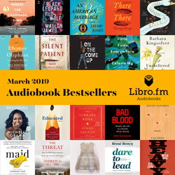 Libro.fm Monthly Audiobook Bestsellers - book jackets for 20 titles