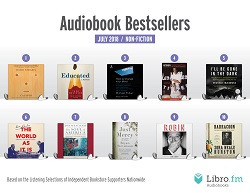 July audiobook bestsellers