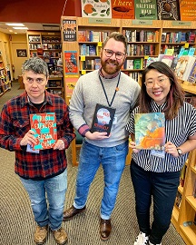 Guest booksellers at Odyssey Bookshop in Massachusetts. 