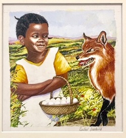 Original art from Rachel Isadora from Flossie & the Fox by Patricia McKissack (Dial, 1986)