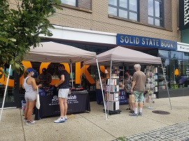 The sidewalk sale at Solid State Books in Washington, D.C.