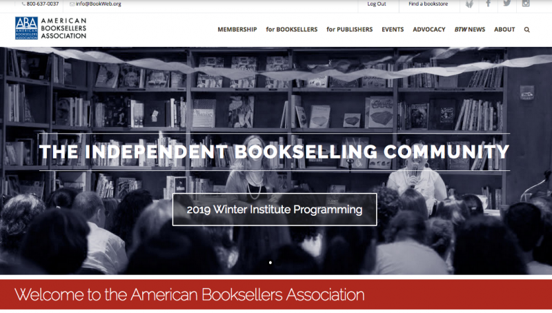 The new BookWeb.org homepage