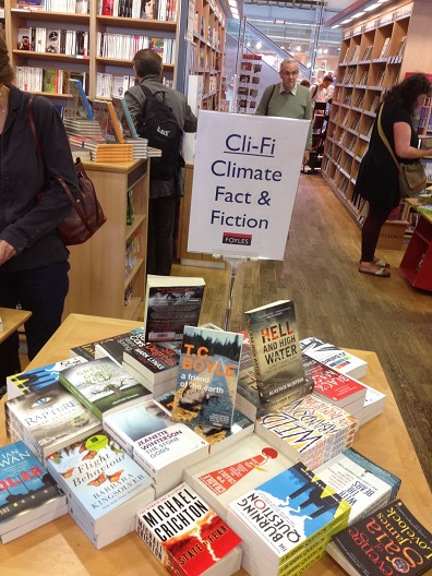 Foyles in the U.K. has jumped on the cli-fi trend, creating a climate fact and fiction display table for customers to peruse.