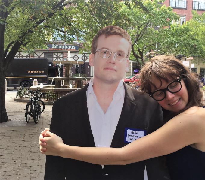 A midnight release party at the Book Cellar in Chicago will let fans of John Green pose with a cardboard cutout of the author.