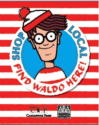 Find Waldo Local poster with the children's book character Waldo